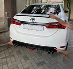 Toyota Corolla 2013–2019 LIP-spoiler (Sunplex, sort) (118 cm * 6,4 cm) foto 2