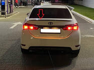 Toyota Corolla 2013–2019 LIP-spoiler (Sunplex, sort) (118 cm * 6,4 cm) foto 3