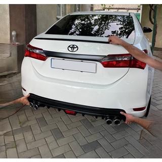 LIP-spoiler (Sunplex, sort) (118 cm * 6,4 cm) Toyota Corolla 2013–2019 foto 2