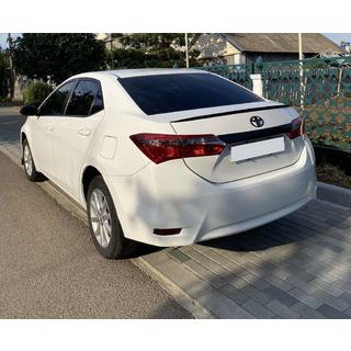 LIP-spoiler (Sunplex, sort) (118 cm * 6,4 cm) Toyota Corolla 2013–2019 foto 1