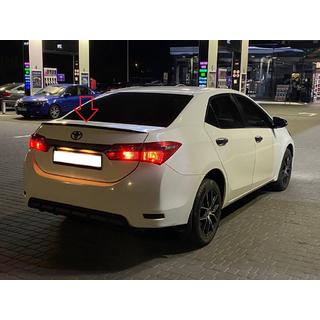LIP-spoiler (Sunplex, sort) (118 cm * 6,4 cm) Toyota Corolla 2013–2019 foto 4