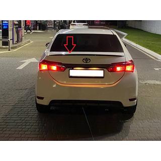 LIP-spoiler (Sunplex, sort) (118 cm * 6,4 cm) Toyota Corolla 2013–2019 foto 3