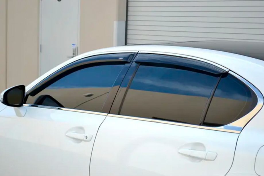 Lexus GS 2011–2020 Vindafvisere med kromliste (4 stk., HIC) Foto 2