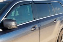 Mercedes GLE W167 2018– Vindafvisere med kromliste (4 stk., HIC) foto 2