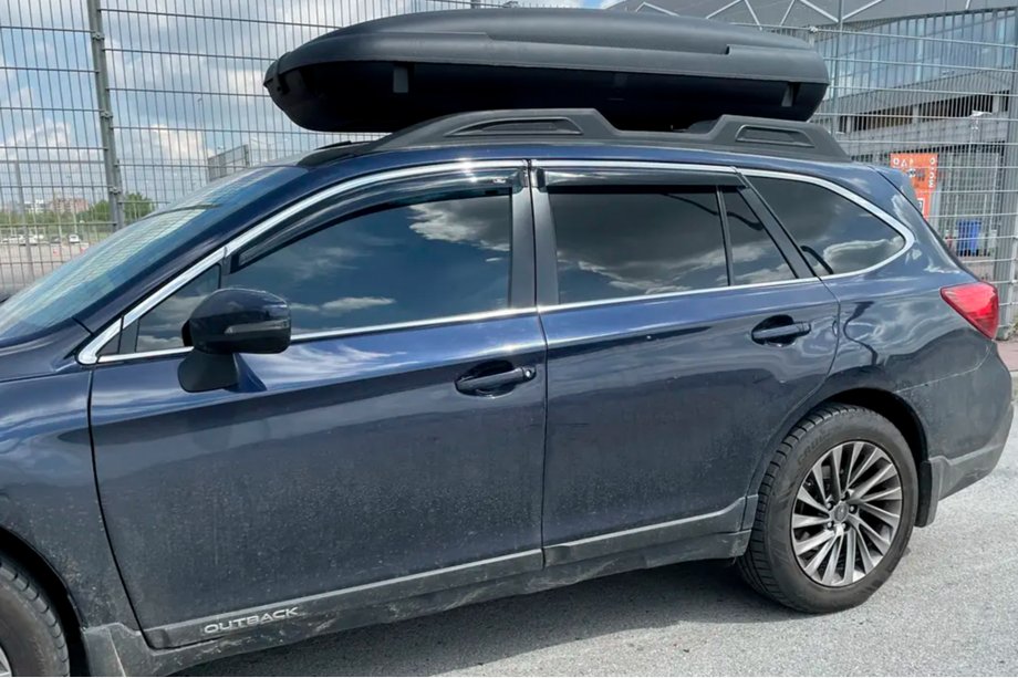 Subaru Legacy 2014–2019 Vindafvisere med kromliste (4 stk., HIC) Image