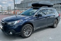 Subaru Outback 2014–2019 Vindafvisere med kromliste (4 stk., HIC) foto 3