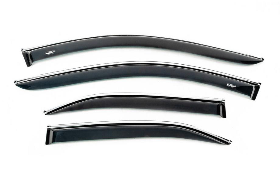 Toyota Camry 2006–2011 Vindafvisere til sideruder med kromliste (USA, 4 stk, HIC) Image