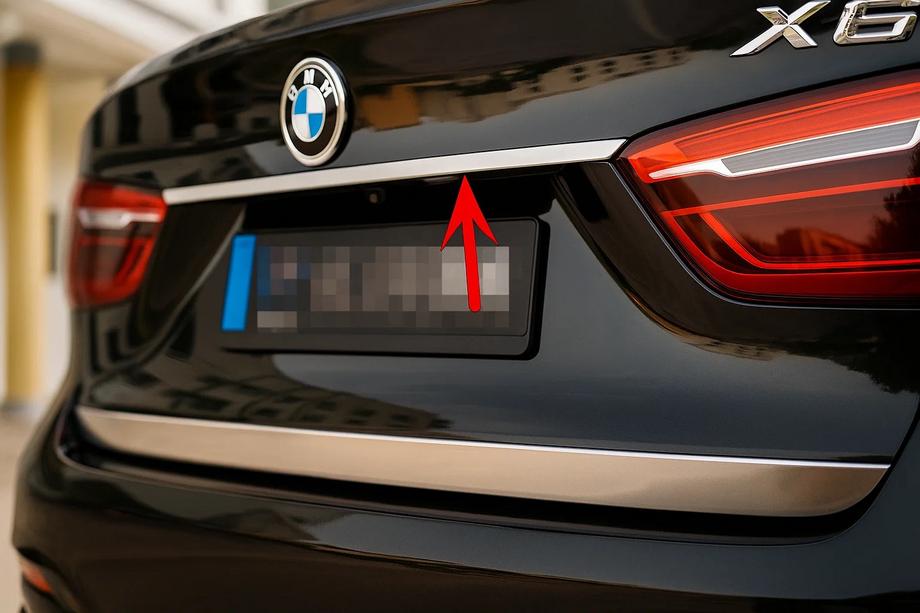 BMW X6 F16 2014–2019 Kromliste over nummerpladen Image