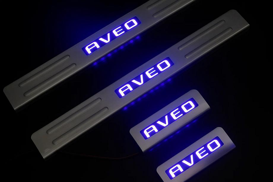 Chevrolet Aveo T300 2011–2020 Libao dørtrinsplader (4 stk., rustfrit stål) Foto 1