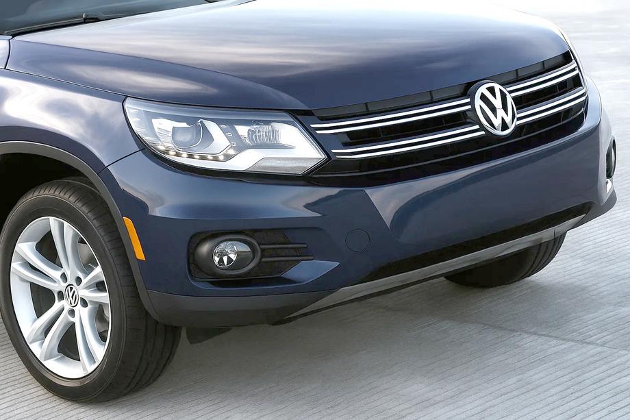 Volkswagen Tiguan 2007–2016 Front kofanger læbespoiler 2007-2010 (rustfrit stål) Image