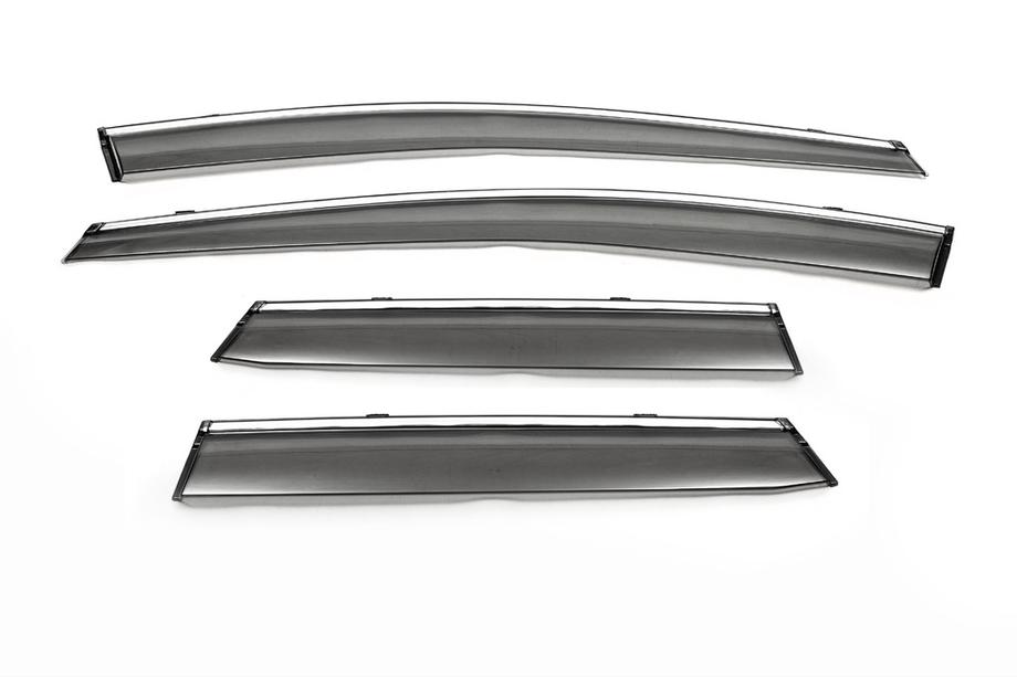 Mazda CX-7 2006–2012 Vindafvisere med krom (4 stk., Libao) Image