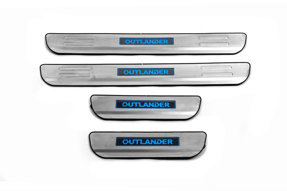 Mitsubishi Outlander 2012–2021 Dørtrinslister Libao (4 stk., rustfrit stål) Image