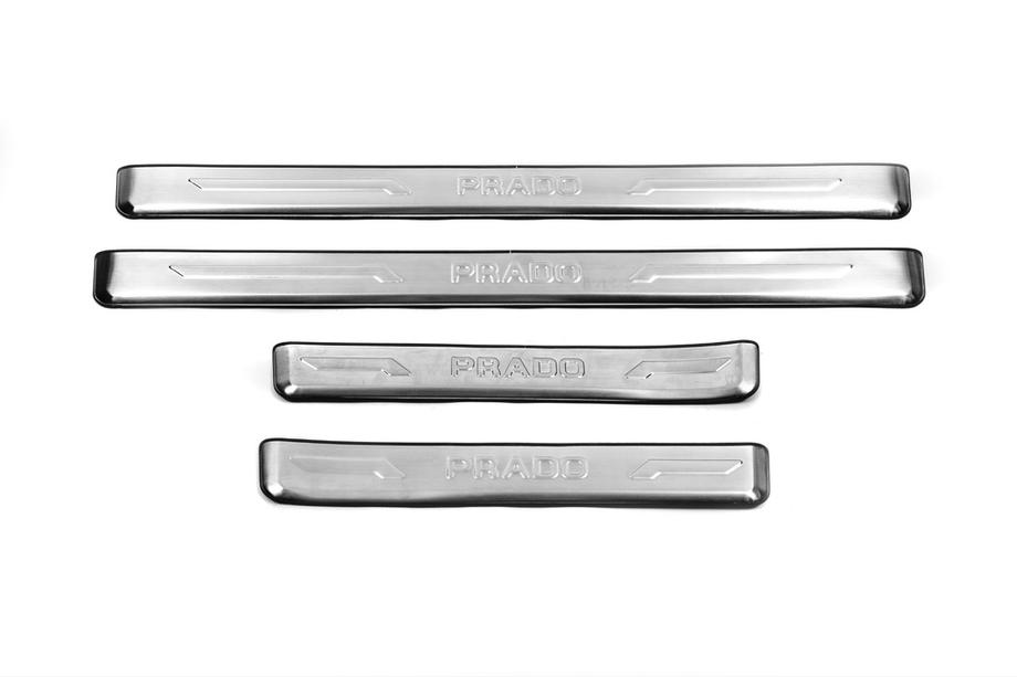 Toyota Land Cruiser Prado 150 2009–2023 Dørtrinslister i rustfrit stål (4 stk.) Image
