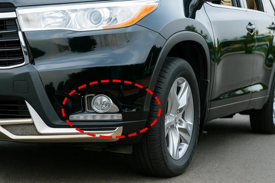 Toyota Highlander 2013–2019 Krom pyntelister til tågelygter Libao (2013-2016 ABS) Image