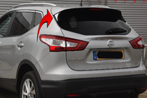 Nissan Qashqai 2014–2021 Dækkapper under spoiler Libao (2 stk., plast) foto 1