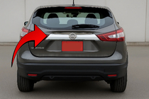 Nissan Qashqai 2014–2021 Liste over nummerplade Libao (plast) foto 1
