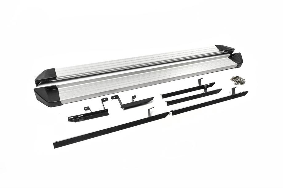 Nissan X-trail T31 2007–2014 OEM V2 sidetrin (2 stk., aluminium) Image