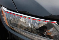 Nissan X-trail T32/Rogue 2014–2021 Krom forlygterammer Libao 2014-2016 (2 stk., plast) foto 1