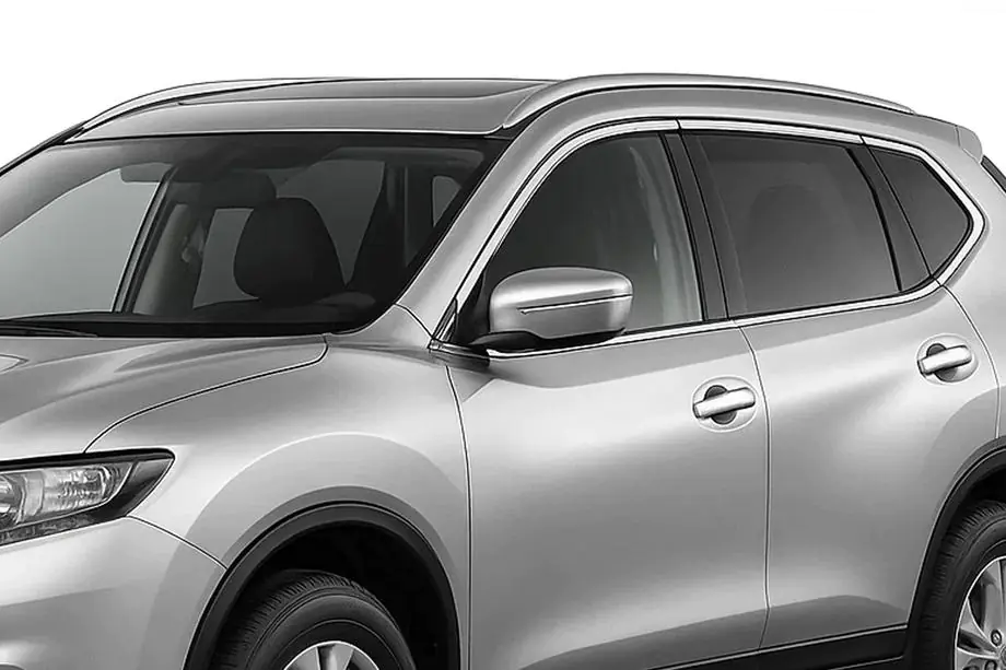 Nissan X-trail T32/Rogue 2014–2021 Integrerede tagrælinger grå OEM (til X-trail, aluminium, montering med lim) Image
