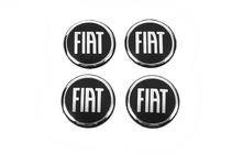 Fiat Klistermærker til fælgkapsler 54 mm (4 stk) foto 1