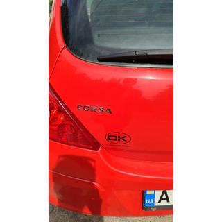 Emblem tekst Corsa 12,5 cm x 1,6 cm foto 2