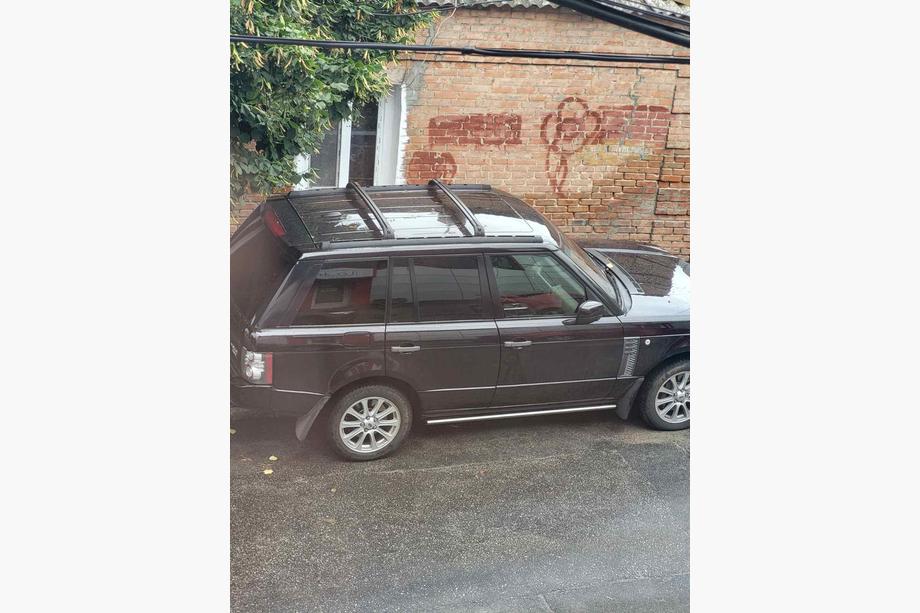 Range Rover III L322 2002–2012 OEM tagrælinger med tværstænger 2006-2012 (sort) Foto 1