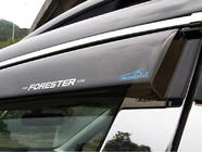 Subaru Forester 2013–2018 Vindafvisere med krom (4 stk., Aomis) foto 1