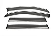 Subaru Forester 2013–2018 Vindafvisere med krom (4 stk., Aomis) foto 2
