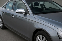 Audi A4 B8 2007–2015 Spejlkapper i rustfrit stål 2010-2015 (2 stk.) foto 1