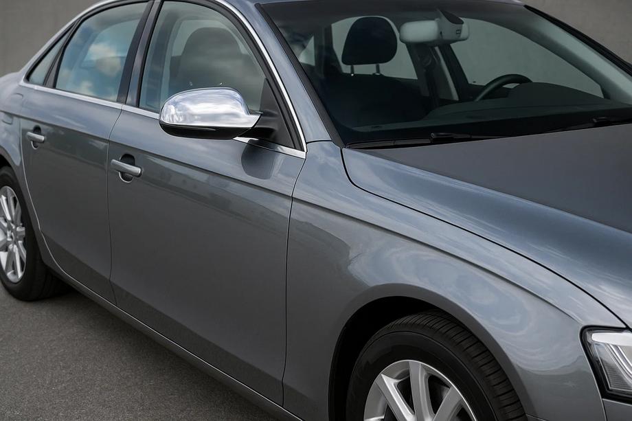 Audi A4 B8 2007–2015 Spejlkapper i rustfrit stål 2010-2015 (2 stk.) Image