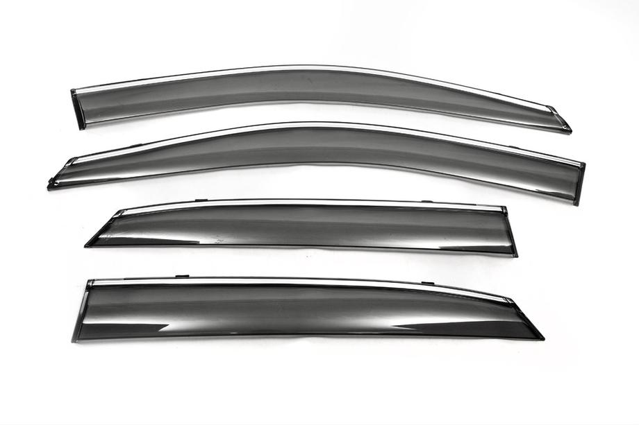 BYD S6 2010–2016 Vindafvisere til vinduer med krom (4 stk., Libao) Image