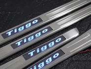 Chery Tiggo 1 2005–2016 Libao LED dørtrinslister 2010-2014 (4 stk., rustfrit stål) foto 5