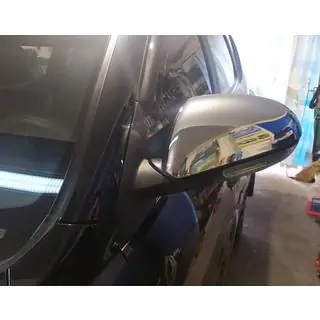 Libao krom spejlkapper (2 stk., plast)