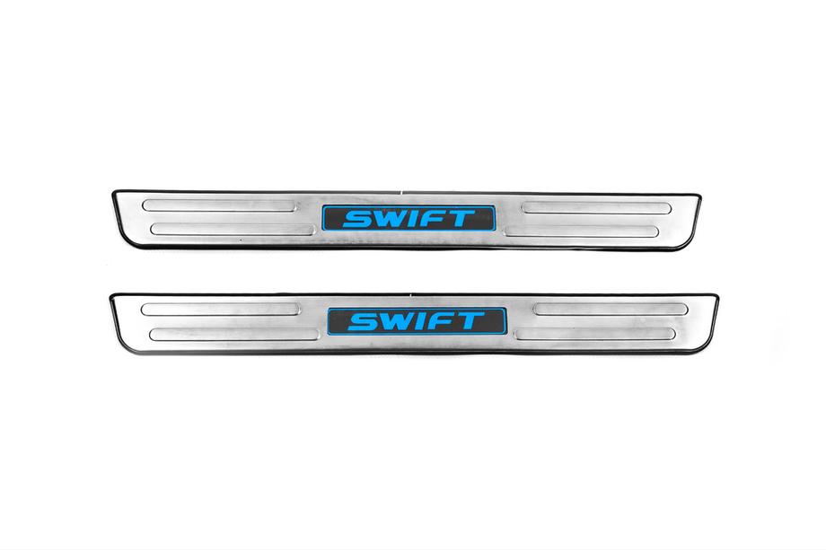 Suzuki Swift 2010–2017 Libao LED indstigningslister (2 stk., rustfrit stål) Image
