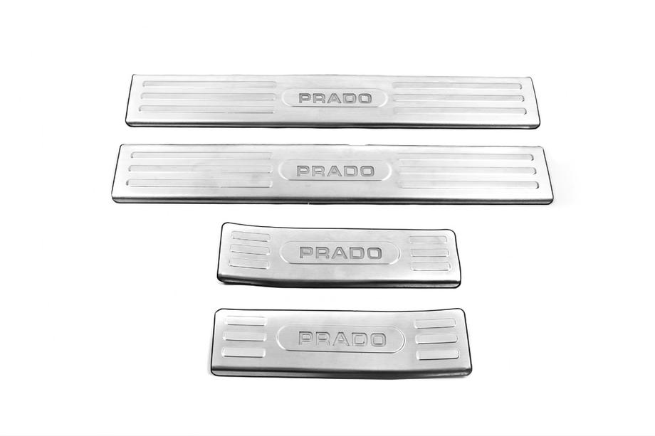Toyota Land Cruiser Prado 150 2009–2023 Indvendige dørtrinsskinner i rustfrit stål V1 (sæt med 4) Image