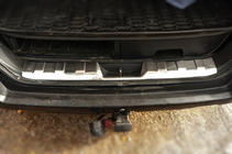 Nissan X-trail T31 2007–2014 Bageste dørtrinsliste i rustfrit stål 2007-2010 foto 3