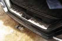 Nissan X-trail T31 2007–2014 Bageste dørtrinsliste i rustfrit stål 2007-2010 foto 1