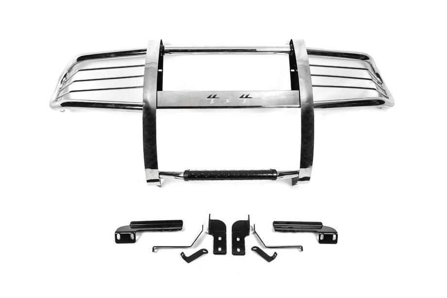 Toyota Land Cruiser 100 1998–2007 WINBO bullbar med beskyttelse (rustfrit stål) Image
