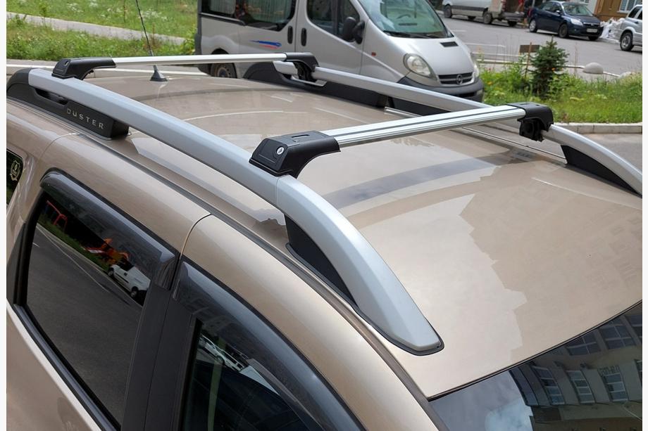 Dacia Duster 2018–2024 Låsbare tværstænger til tagræling Skybar V1 (2 stk) Image