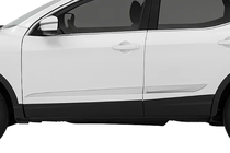 Nissan Qashqai 2014–2021 Krom dørlister Libao V2 (4 stk.) foto 1