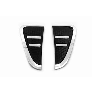 Krom/sorte dæksler til skærmventiler (2 stk.) BMW X5 F15 2013–2018 foto 1