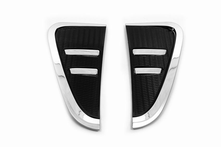 BMW X5 F15 2013–2018 Krom/sorte dæksler til skærmventiler (2 stk.) Foto 1