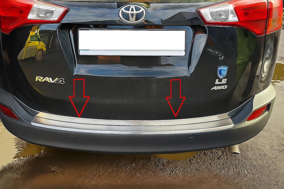 Toyota Rav 4 2013–2018 Bagklap-kantliste Libao V1 (2013-2016, rustfrit stål) Image