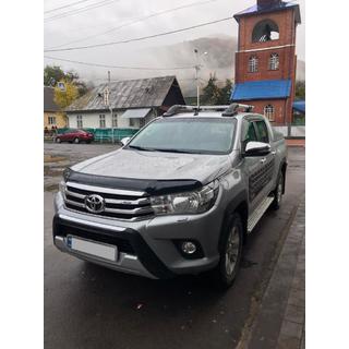 Tagrælinger med tværstænger (2 stk., krom) Toyota Hilux 2015– foto 4