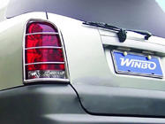 SsangYong Rexton I 2001–2017 Baglygtebeskyttere 2006-2012 (rustfrit stål) foto 4