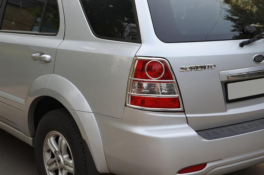 Kia Sorento I BL 2002–2009 Beskyttelse til baglygter (rustfrit stål) Image