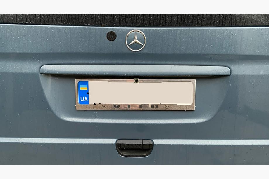 Mercedes Vito W639 2004–2014 Forkromet nummerpladeramme (1 stk., rustfrit stål) Foto 2