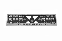 Daewoo Forkromet nummerpladeramme Daewoo (1 stk., rustfrit stål) foto 1