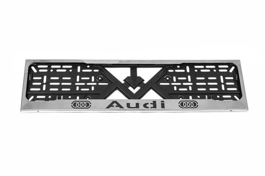 Audi Krom nummerpladeramme Audi (1 stk., rustfrit stål) Foto 3