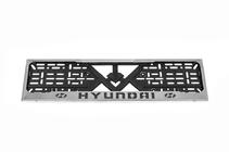 Hyundai Krom nummerpladeramme Hyundai (1 stk., rustfrit stål) foto 2